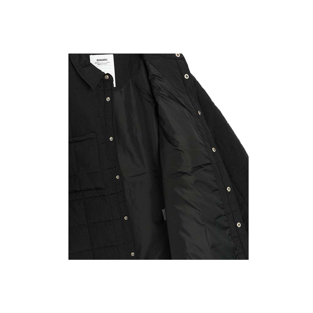 DEVA STATES Giacca Shirt Bones Qualited Fatigue Black 
