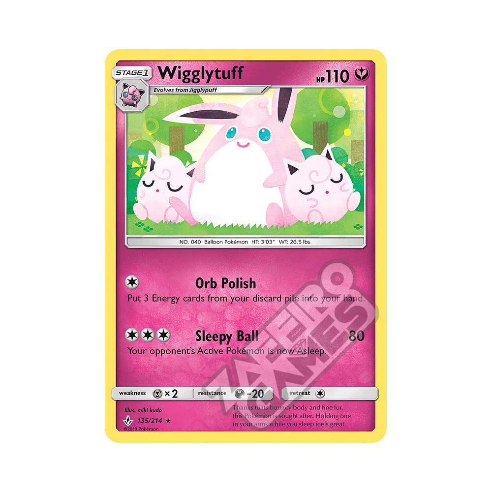 135214 Wigglytuff Rara (ITA) – Legami Inossidabili | ZAFFIRO GAMES S.R.L.