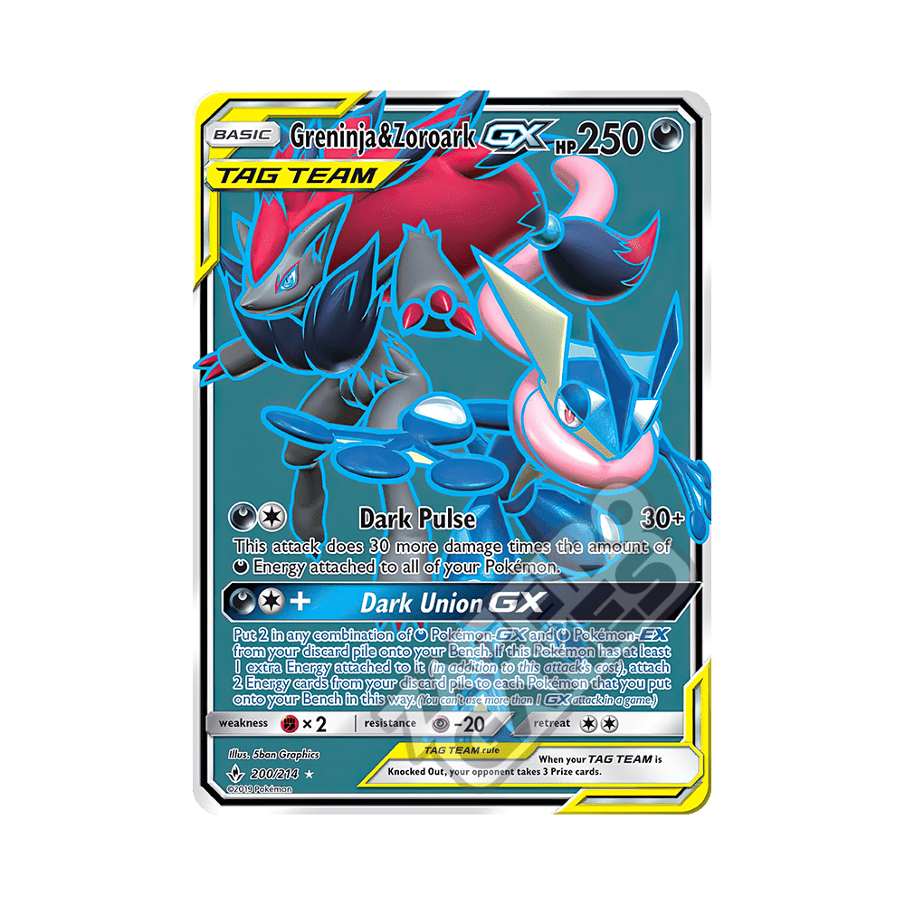 200/214 Greninja e Zoroark GX Alleati Full Art (ITA) – Legami