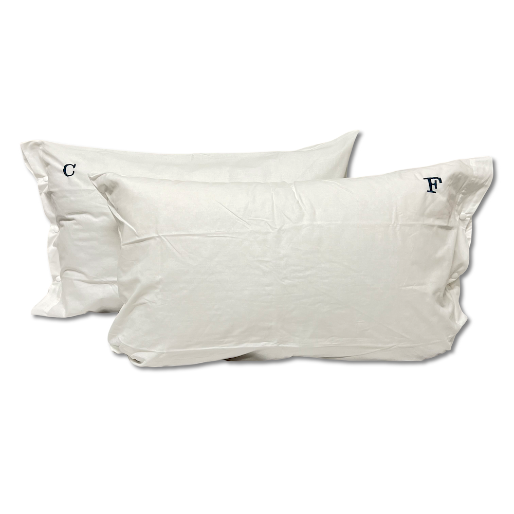 BiancheriaWeb Coppia Federe Cuscino 50x80 Cm – 100% Cotone, Disegno Renna, Bottoni Laterali – Made In Italy