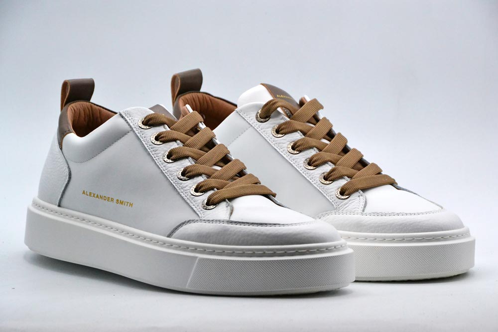 Alexander Smith Sneakers Uomo Bond Man White Brown Z1U 85WBO