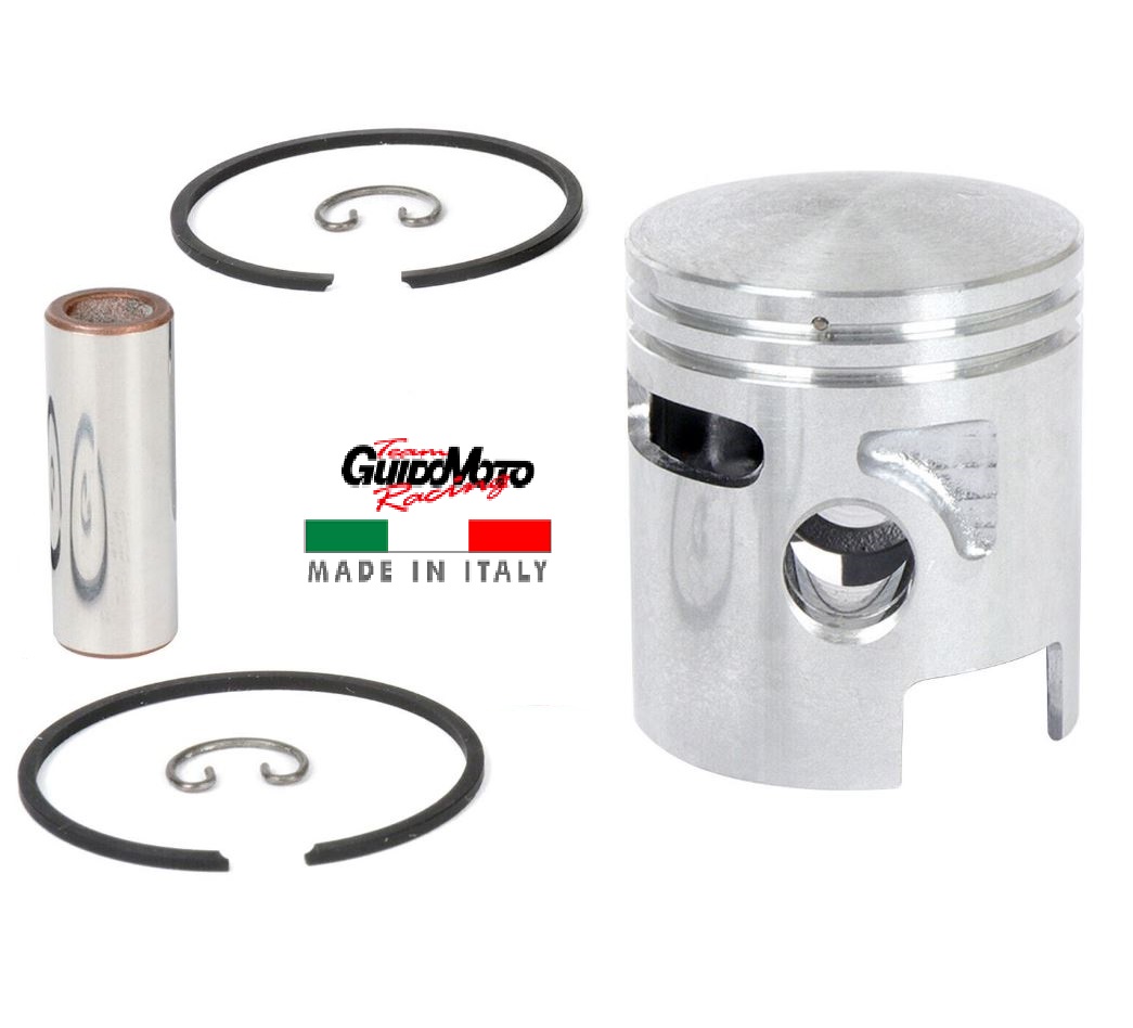 Pistone Cilindro 10 Mm Per Piaggio Boss, Bravo, Ciao, Grillo, Si 50cc - Kit Completo Ricambio