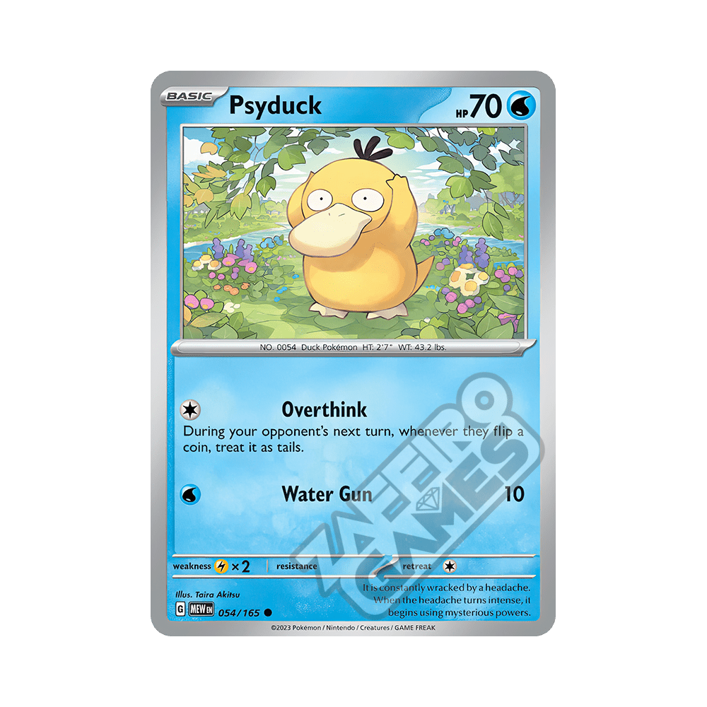 Psyduck AR 175/165 SV2a Pokémon 151 Card - Japanese Holo Rare Alternative Art