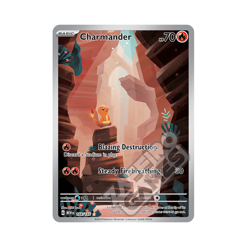 168165 Charmander Illustrazione Rara (ITA) – Pokémon 151 | ZAFFIRO GAMES  S.R.L.