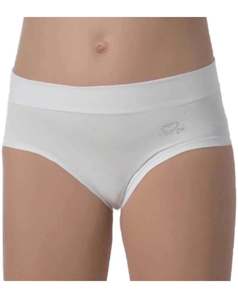 Risveglia I Sensi 3 Slip Bimba In Cotone Elasticizzato Bianco