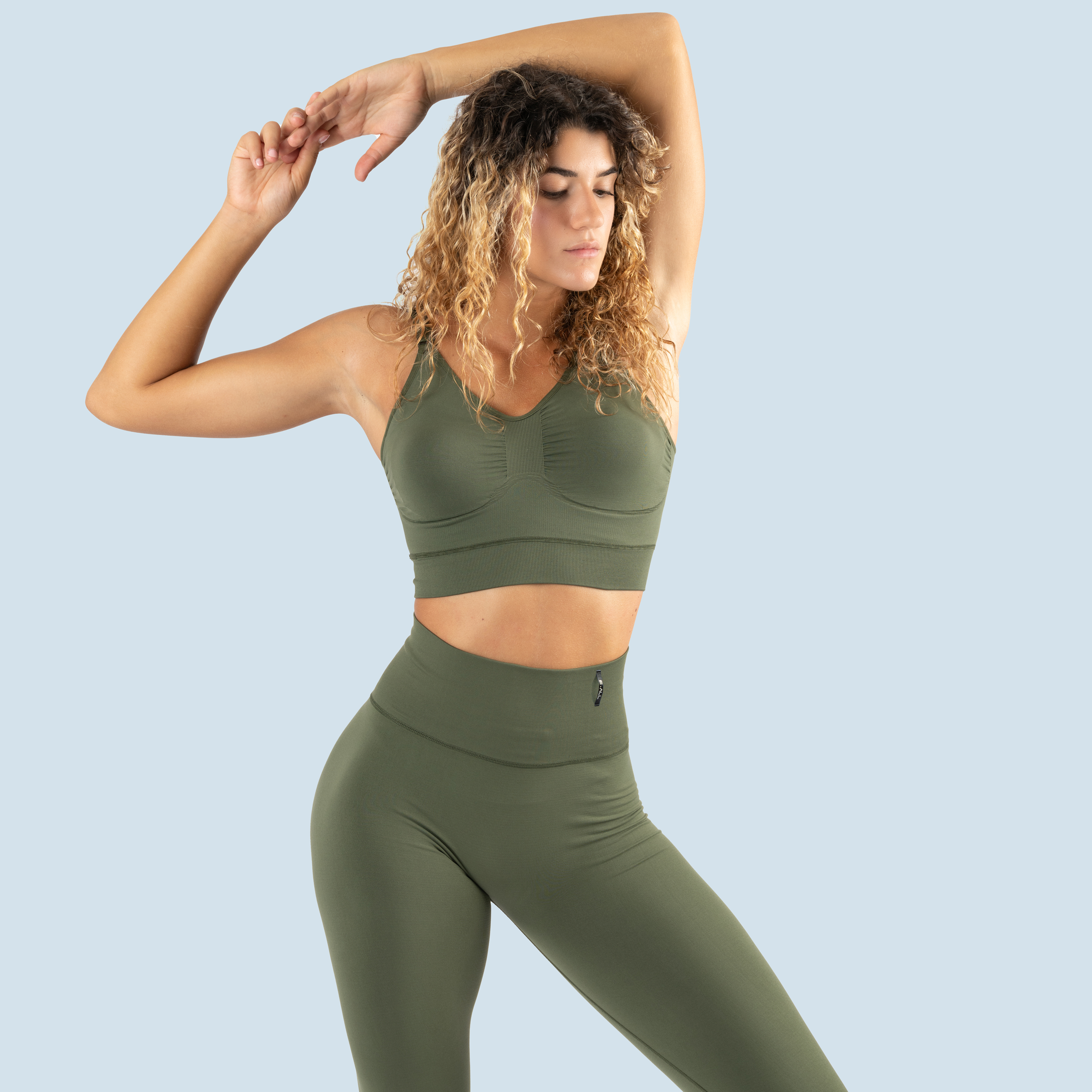 Leggings verde outlet militare