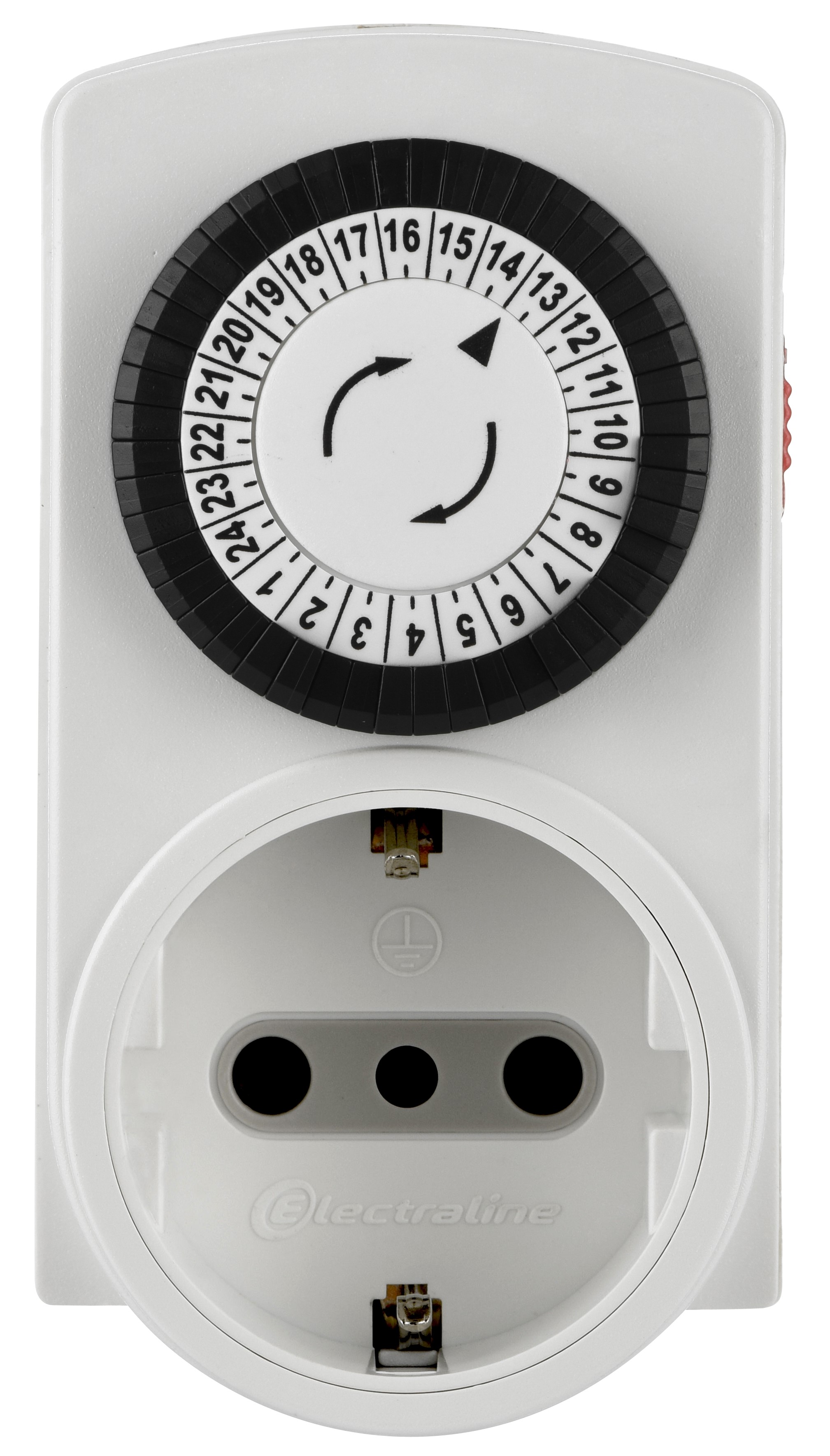 Mini timer meccanico Spina 10A Presa P30