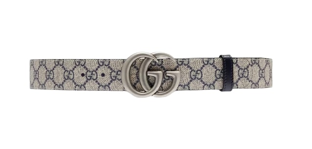 Cintura gucci outlet doppia g argento