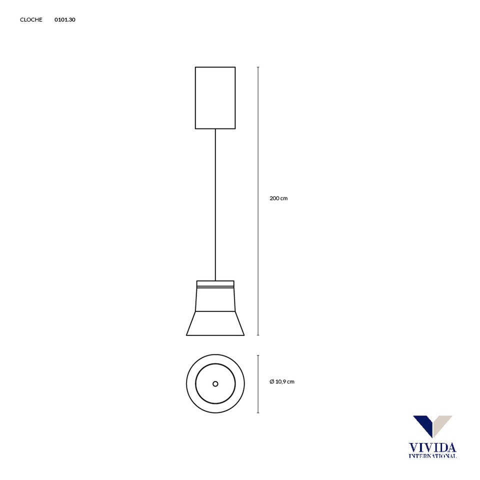 CLOCHE SOSPENSIONE BIANCO 6W 3000K