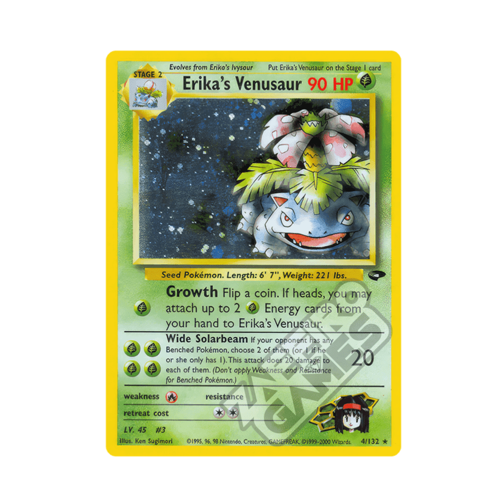 004/132 Erika's Venusaur Holo Unlimited (ENG) - Gym Challenge