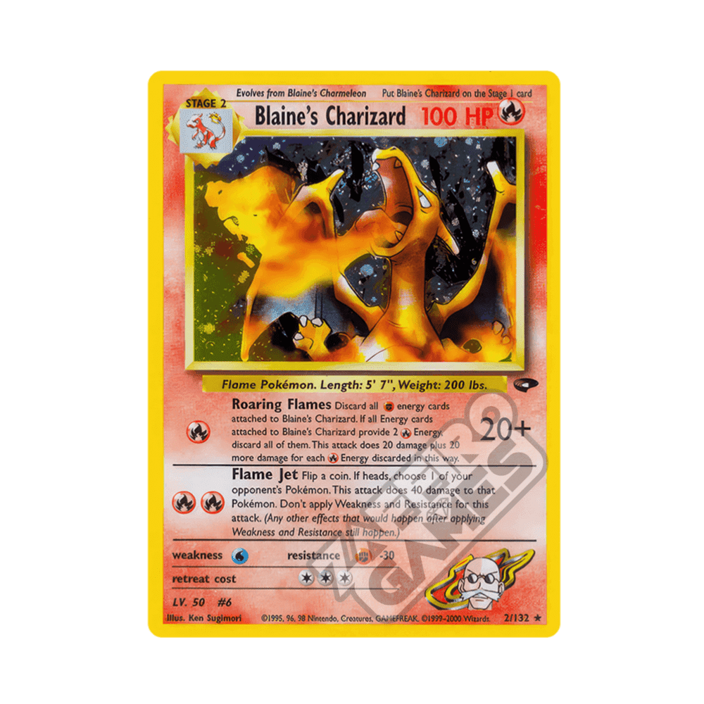 002/132 Blaine's Charizard Holo Unlimited (ENG) - Gym Challenge