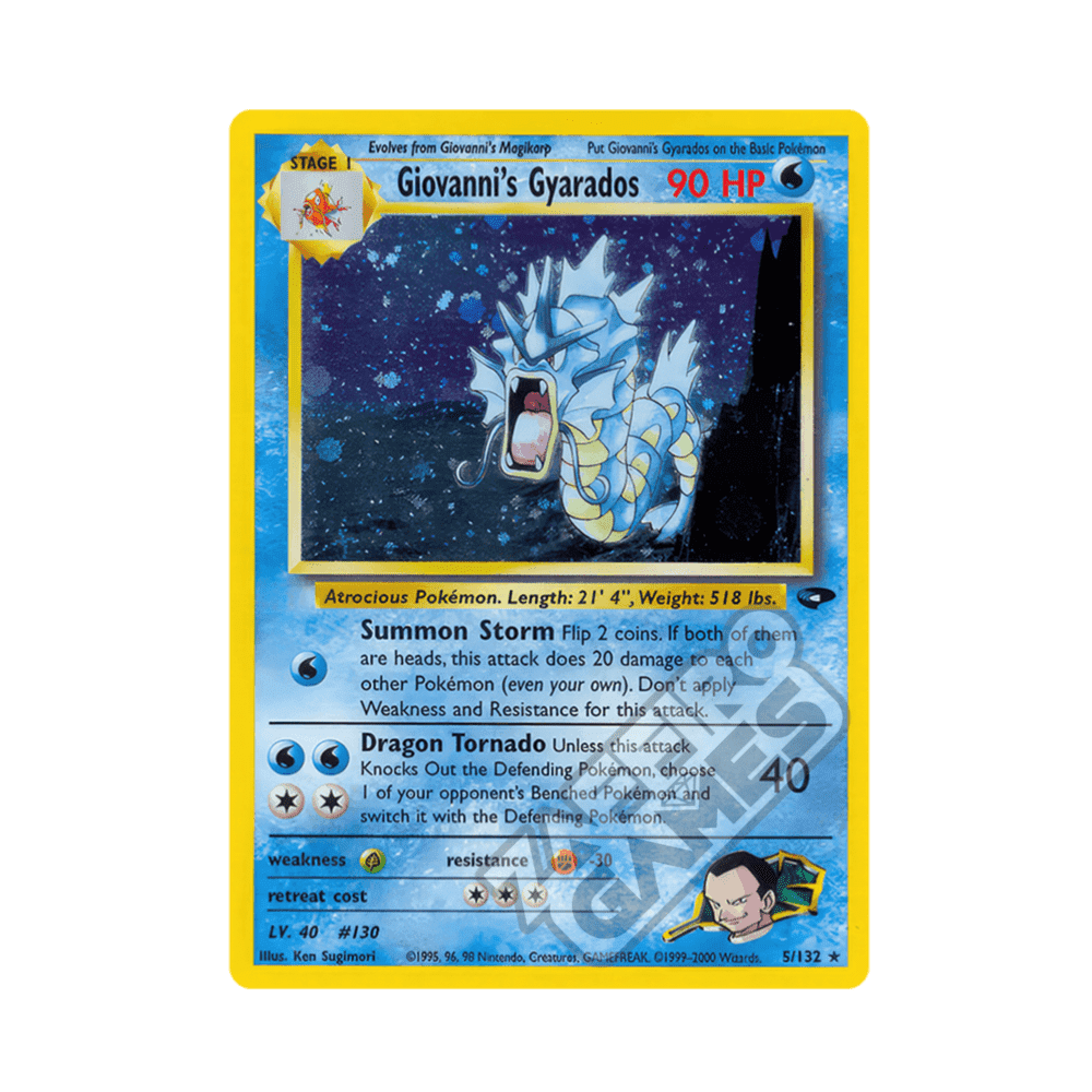 005/132 Giovanni's Gyarados Holo Unlimited (ENG) - Gym Challenge