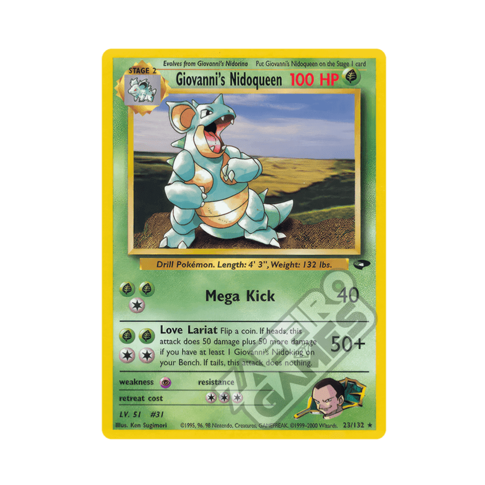 023/132 Giovanni's Nidoqueen Rara Unlimited (ENG) - Gym Challenge