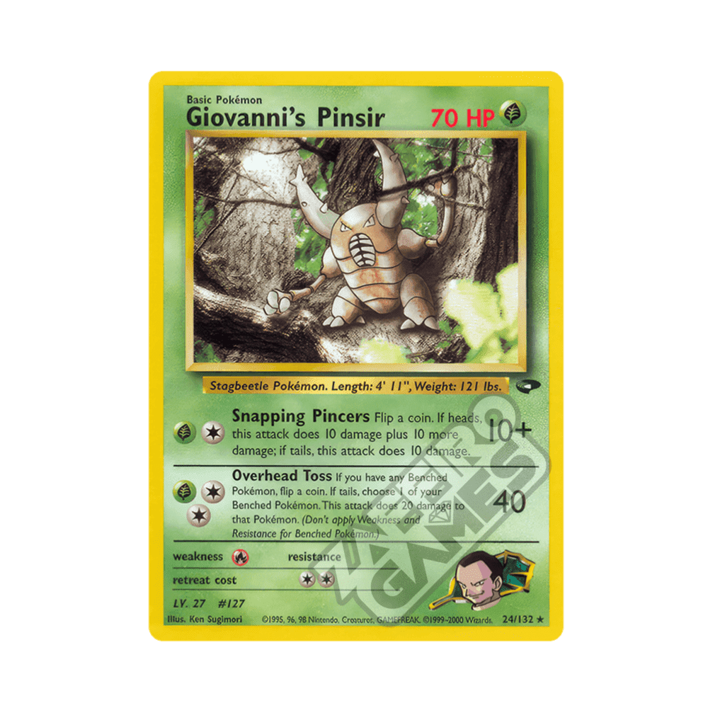 024/132 Giovanni's Pinsir Rara Unlimited (ENG) - Gym Challenge