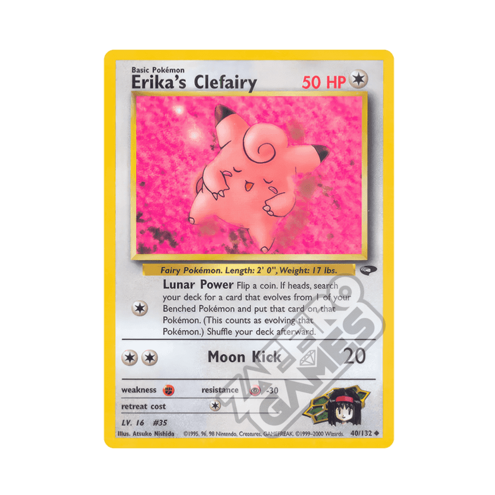 040/132 Erika's Clefairy Non Comune Unlimited (ENG) - Gym Challenge