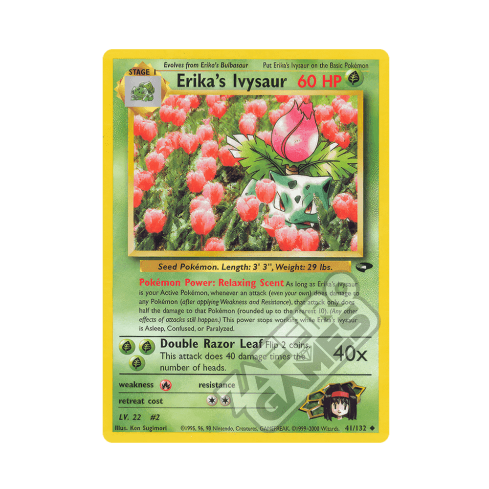 041/132 Erika's Ivysaur Non Comune Unlimited (ENG) - Gym Challenge