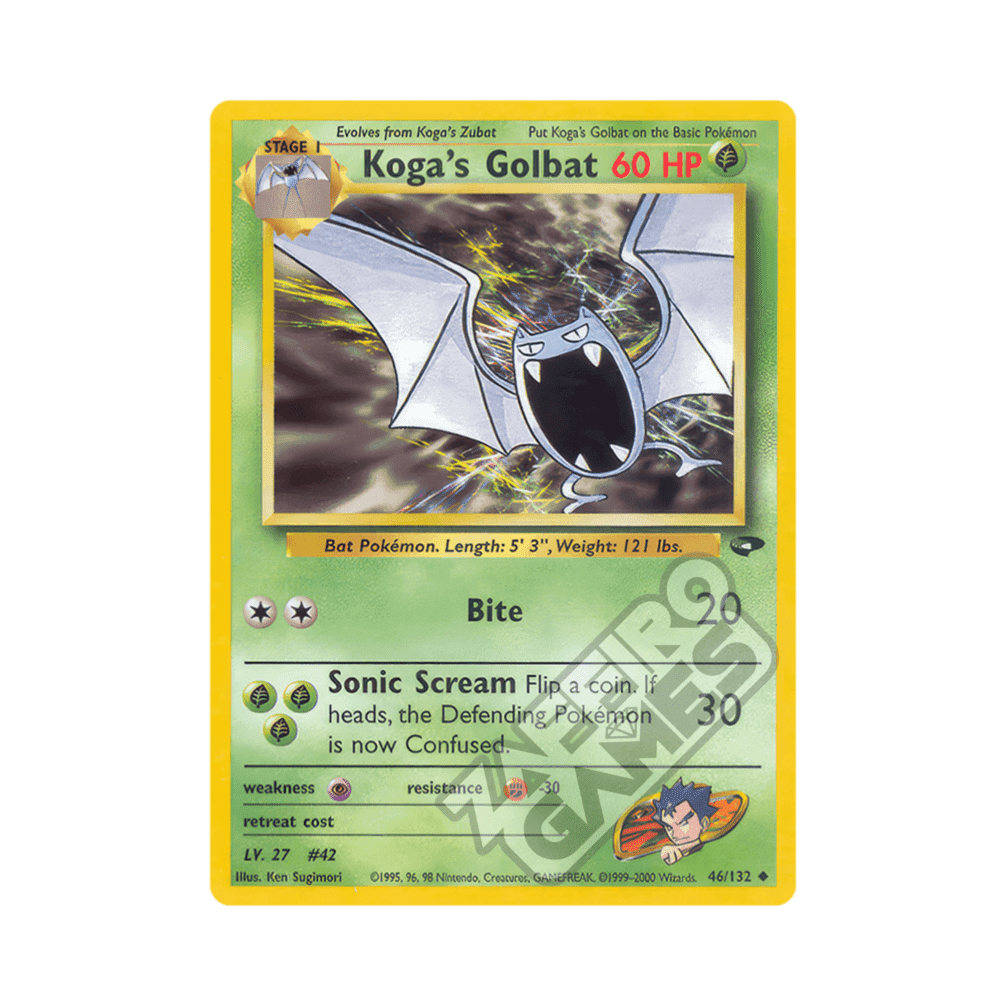 046/132 Koga's Golbat Non Comune Unlimited (ENG) - Gym Challenge