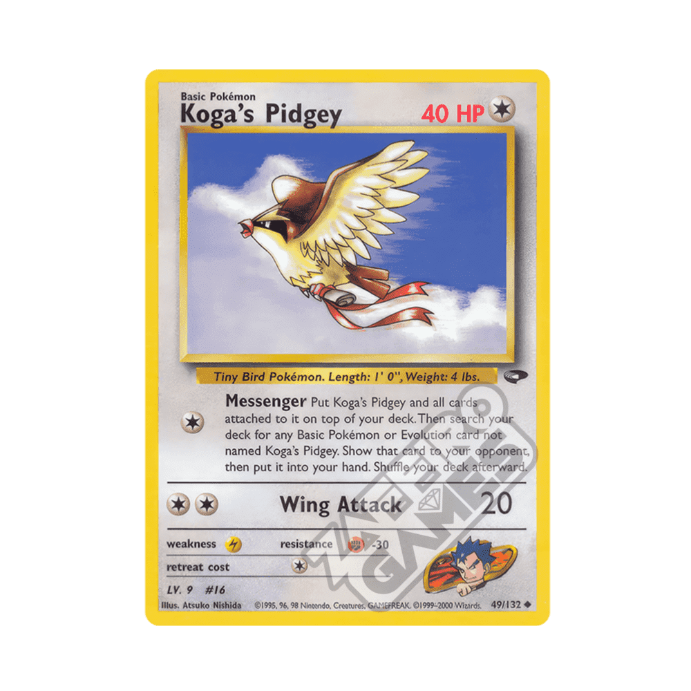 049/132 Koga's Pidgey Non Comune Unlimited (ENG) - Gym Challenge