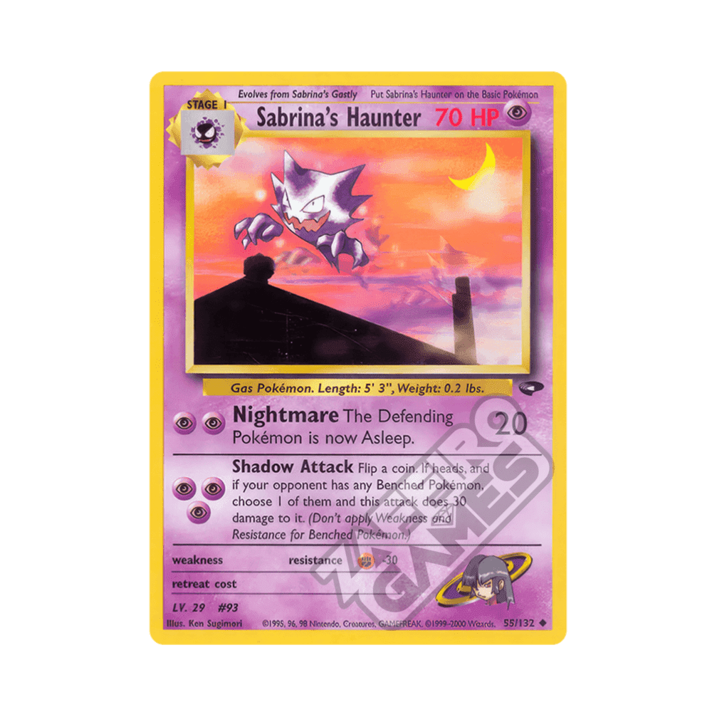 055/132 Sabrina's Haunter Non Comune Unlimited (ENG) - Gym Challenge