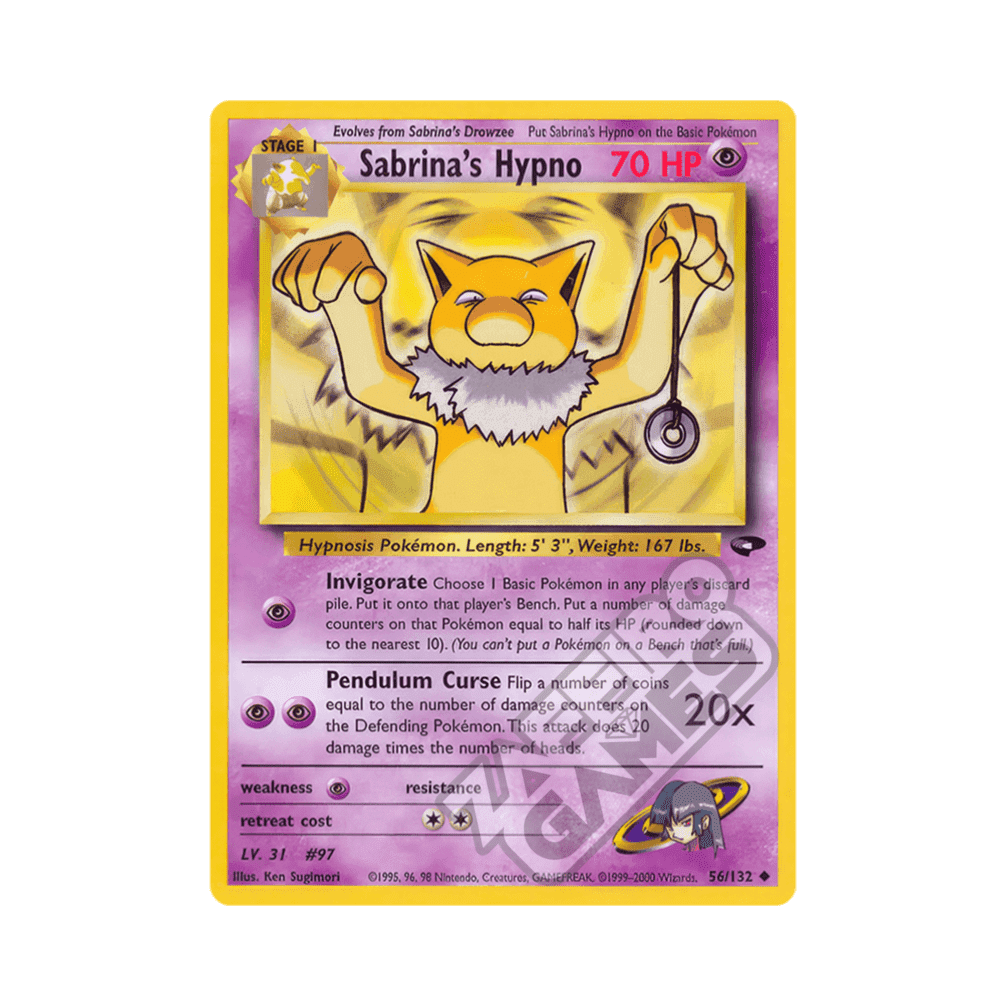 056/132 Sabrina's Hypno Non Comune Unlimited (ENG) - Gym Challenge