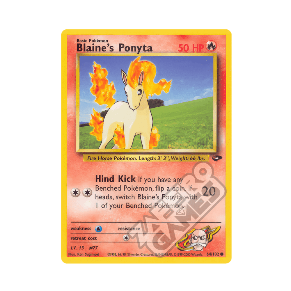 064/132 Blaine's Ponyta Non Comune Unlimited (ENG) - Gym Challenge