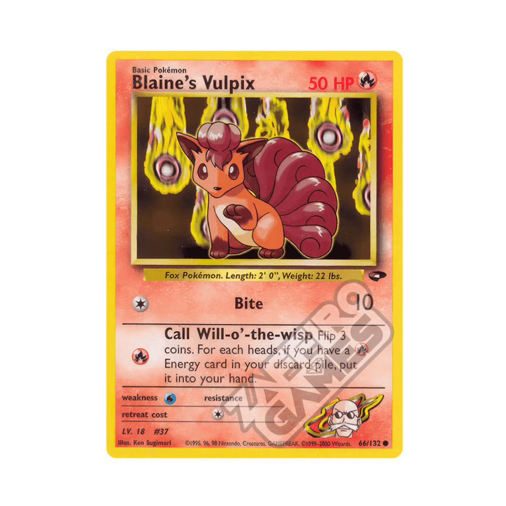 066/132 Blaine's Vulpix Non Comune Unlimited (ENG) - Gym Challenge