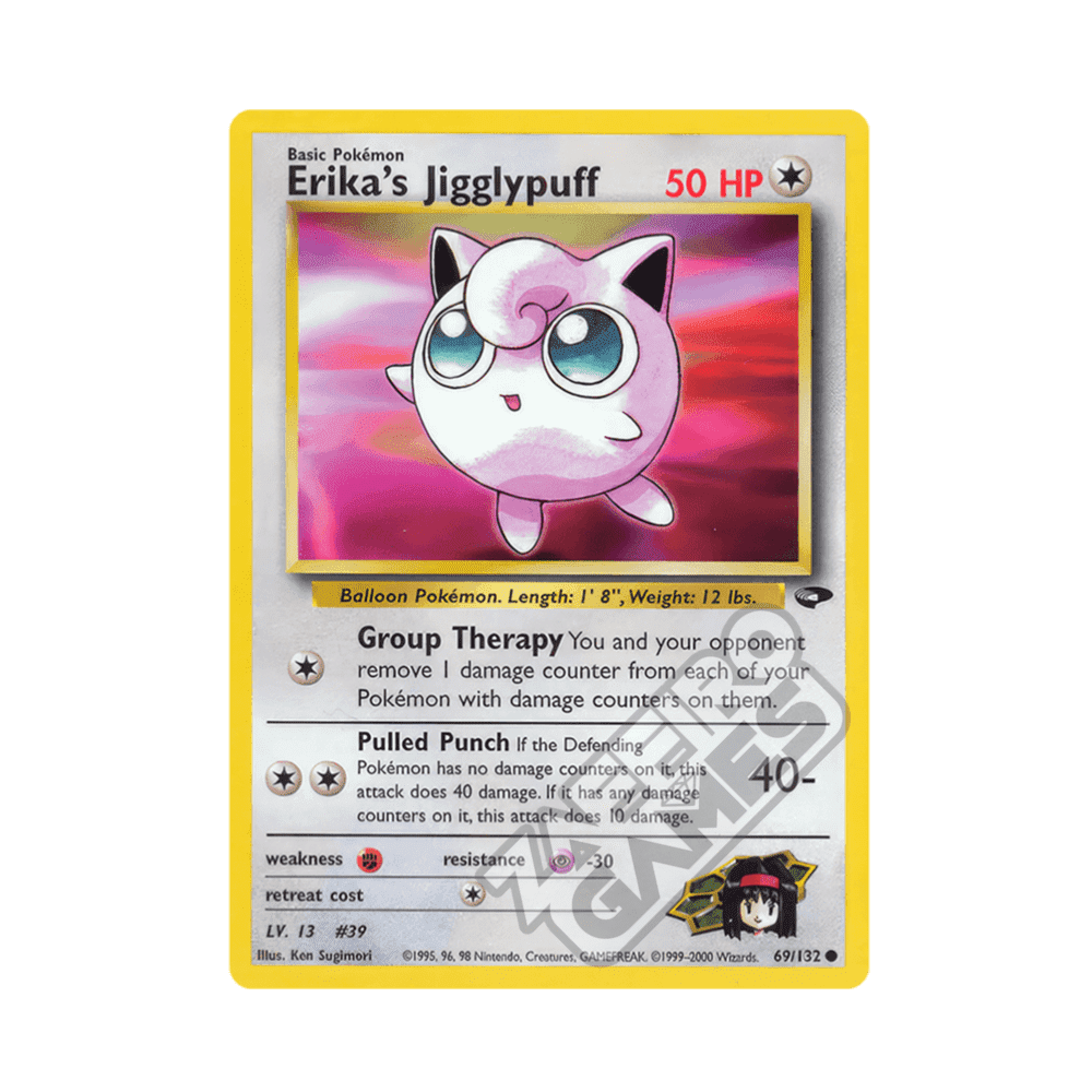 069/132 Erika's Jigglypuff Non Comune Unlimited (ENG) - Gym Challenge
