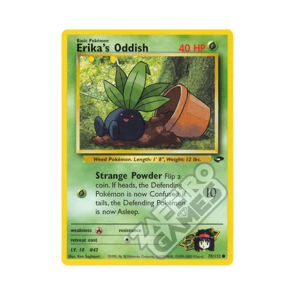 070/132 Erika's Oddish Non Comune Unlimited (ENG) - Gym Challenge
