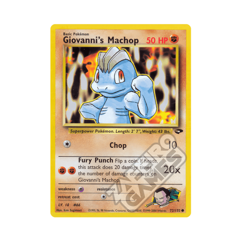 072/132 Giovanni's Machop Non Comune Unlimited (ENG) - Gym Challenge