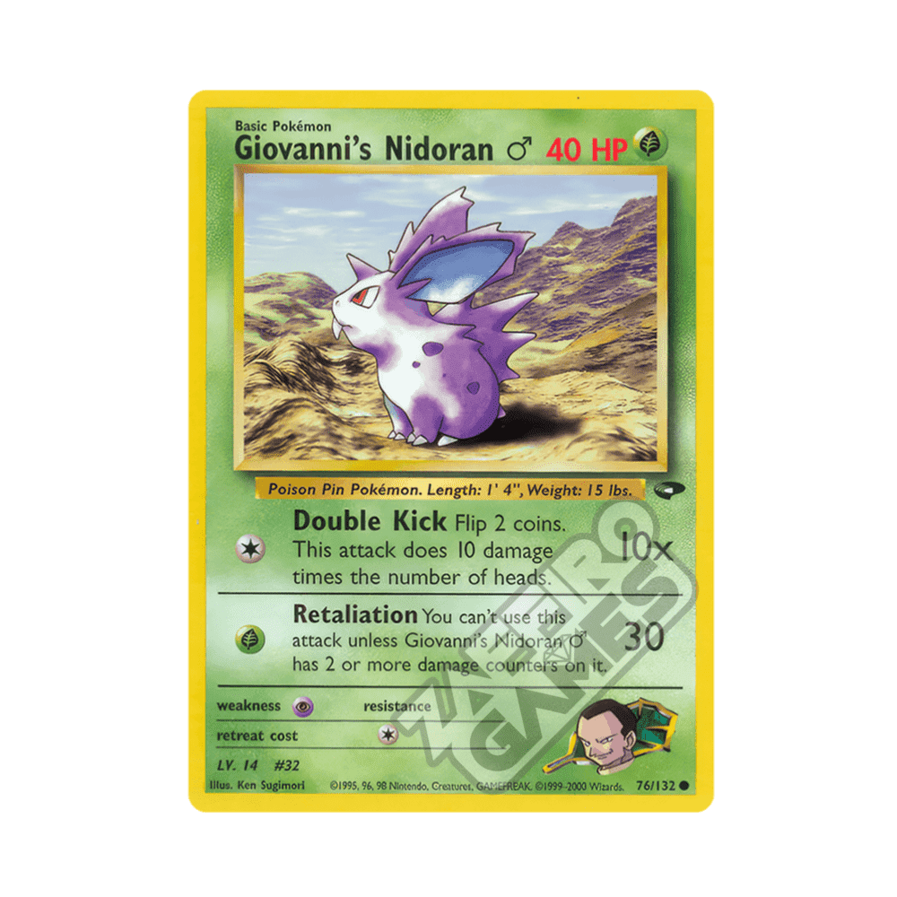 076/132 Giovanni's Nidoran Comune Unlimited (ENG) - Gym Challenge