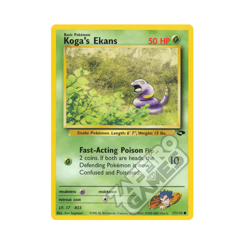 077/132 Erika's Ekans Comune Unlimited (ENG) - Gym Challenge