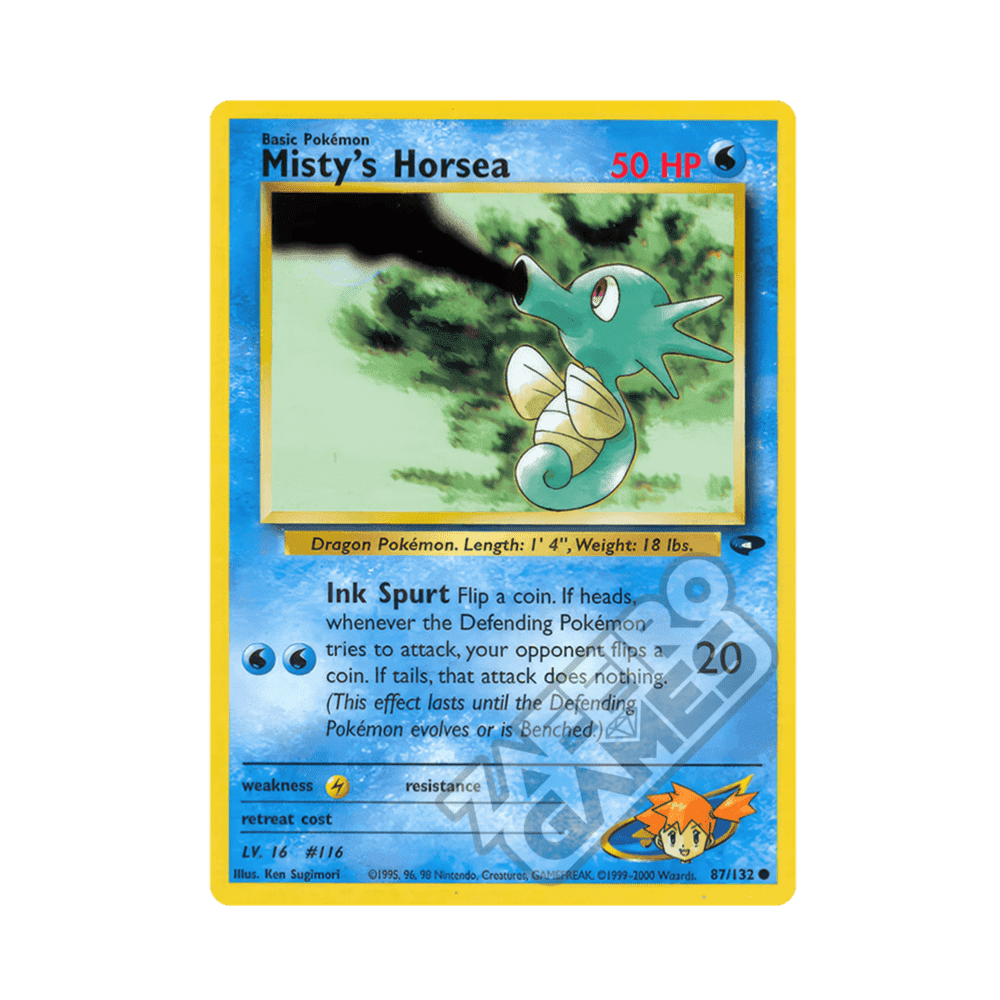 087/132 Misty's Horsea Comune Unlimited (ENG) - Gym Challenge