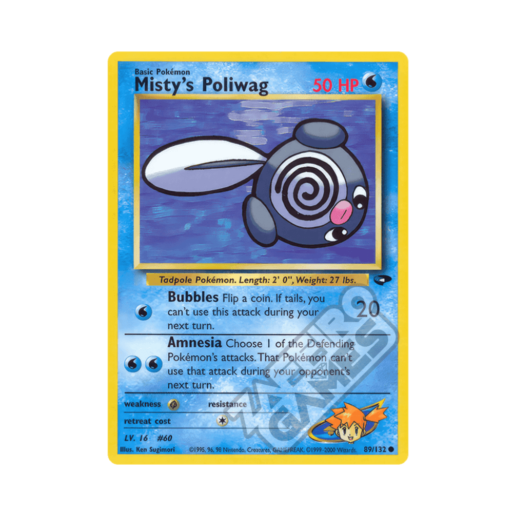 089/132 Misty's Poliwag Comune Unlimited (ENG) - Gym Challenge