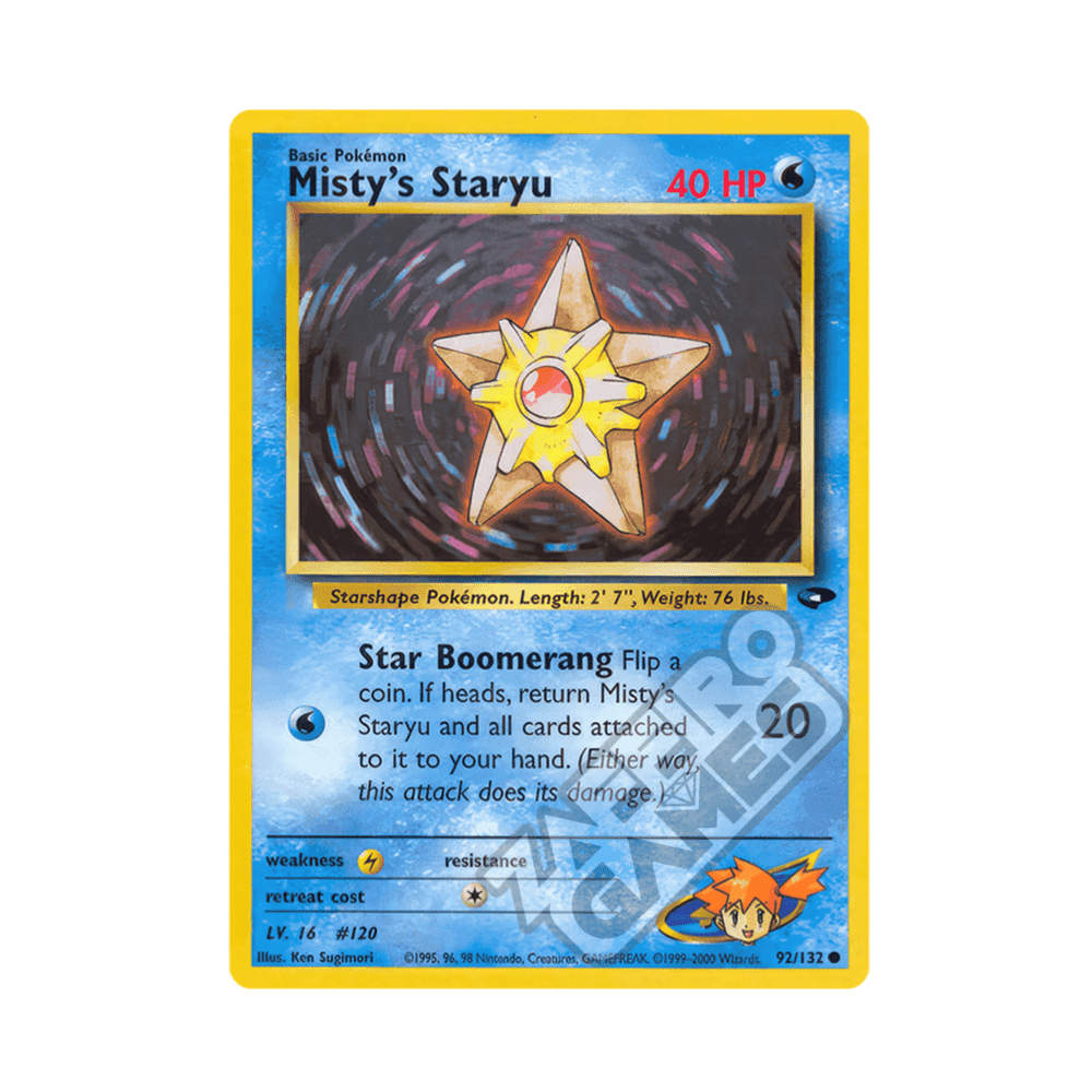 092/132 Misty's Staryu Comune Unlimited (ENG) - Gym Challenge