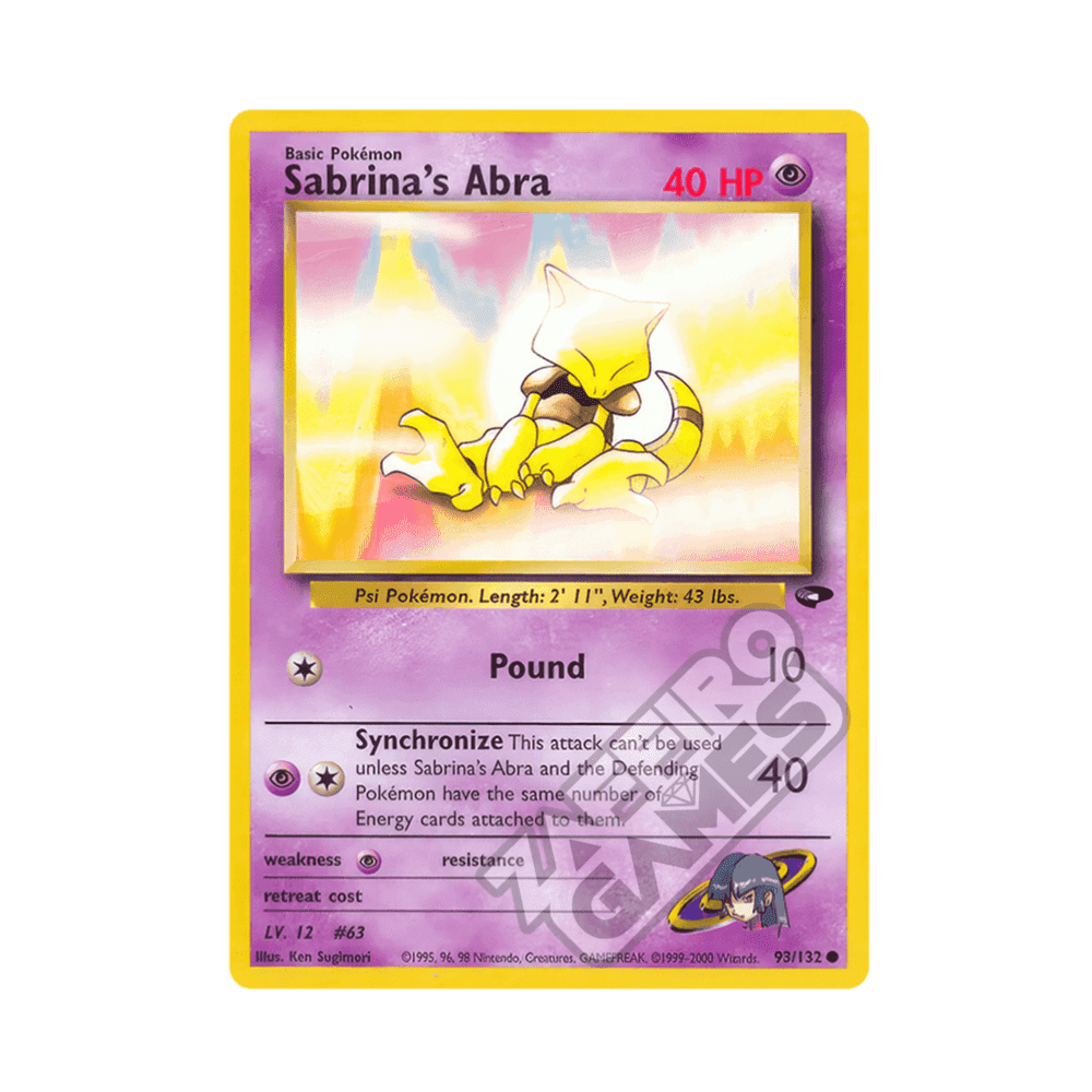 093/132 Sabrina's Abra Comune Unlimited (ENG) - Gym Challenge