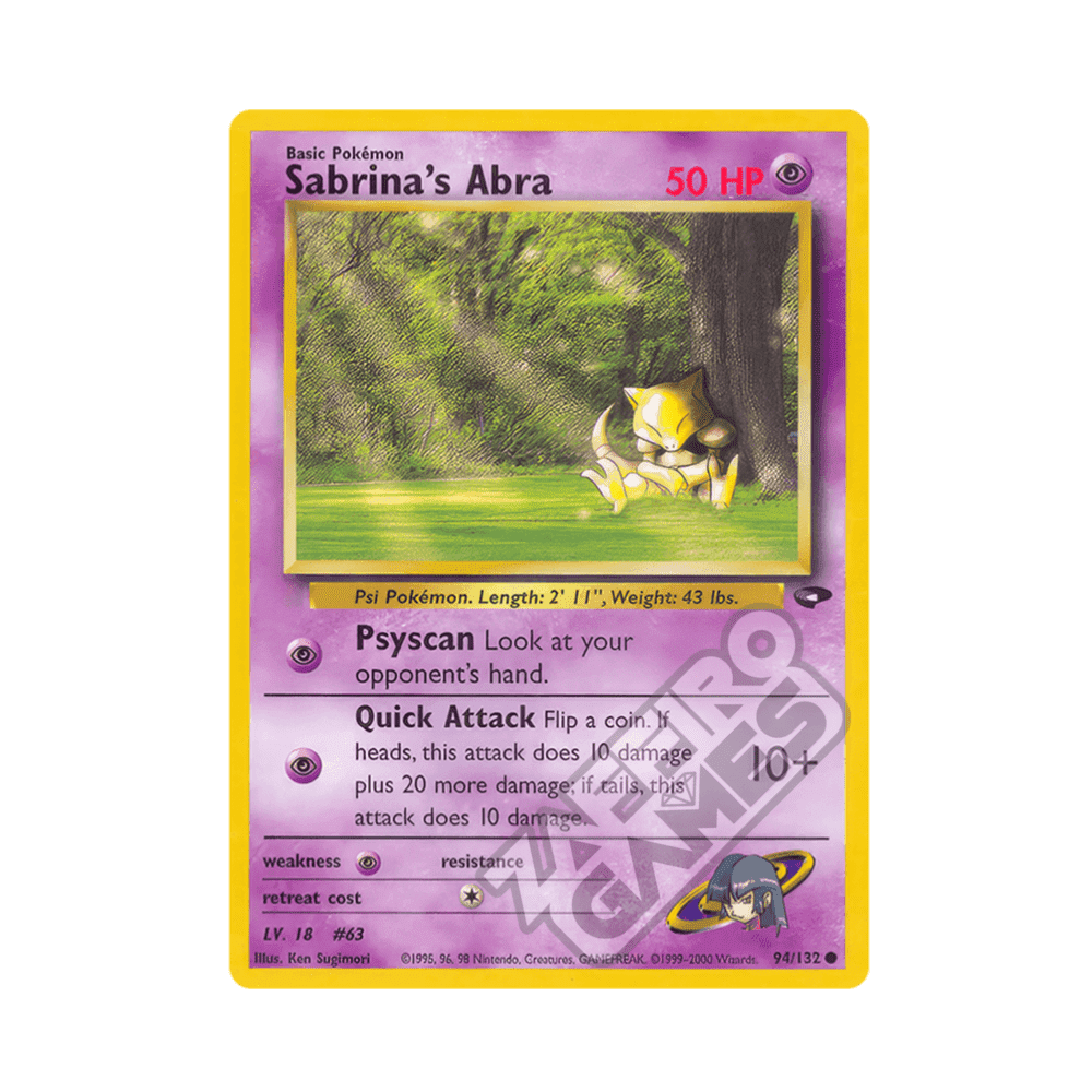 094/132 Sabrina's Abra Comune Unlimited (ENG) - Gym Challenge