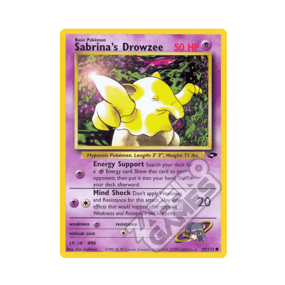 095/132 Sabrina's Drowzee Comune Unlimited (ENG) - Gym Challenge