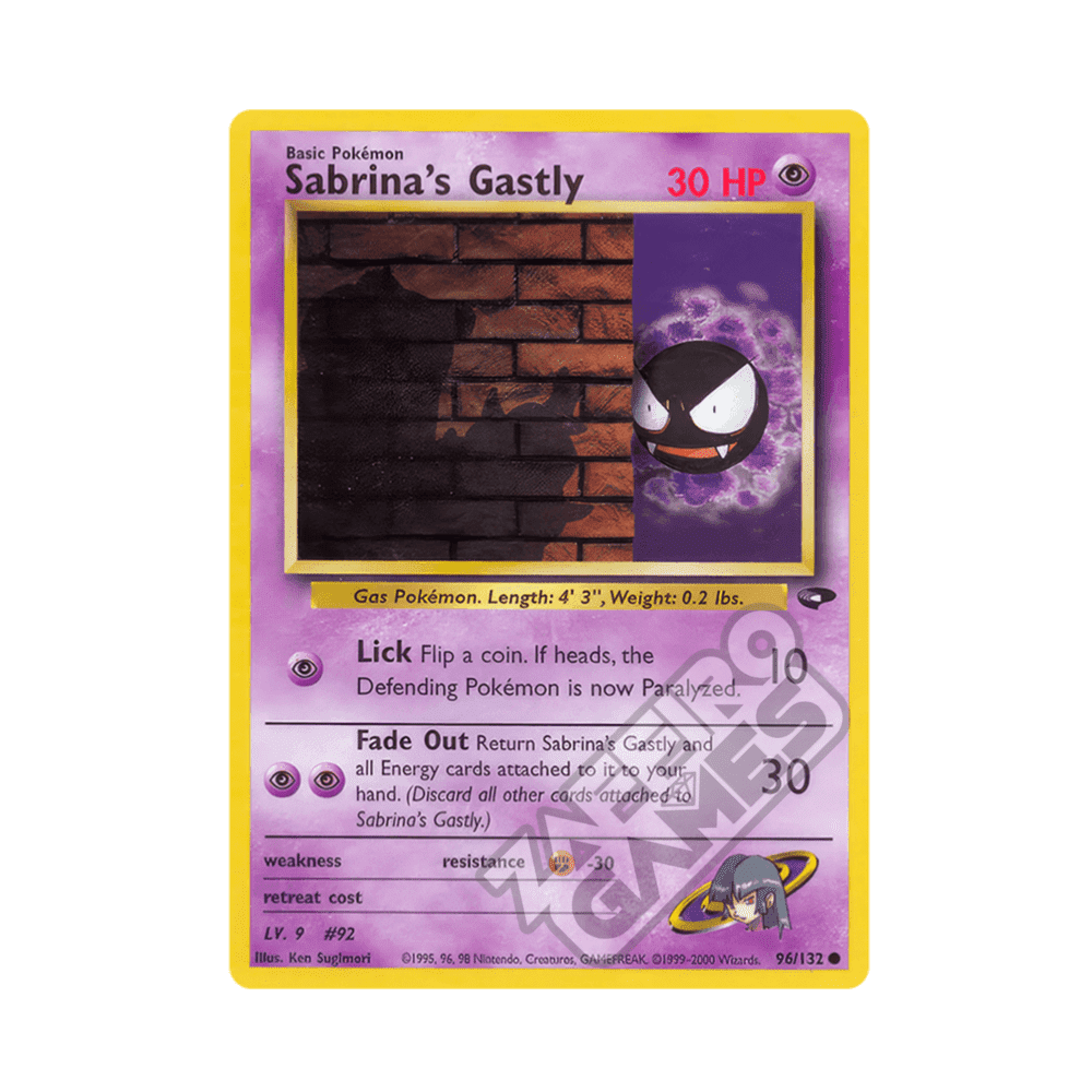 096/132 Sabrina's Gastly Comune Unlimited (ENG) - Gym Challenge