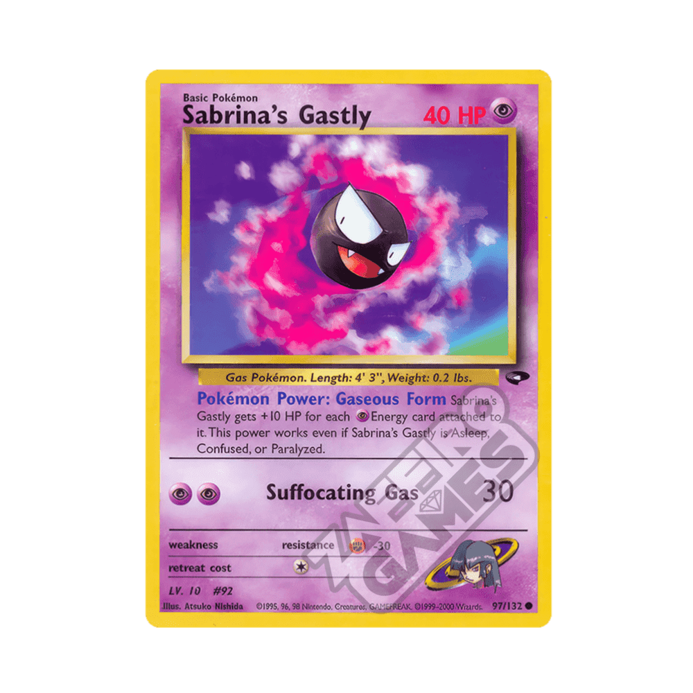 097/132 Sabrina's Gastly Comune Unlimited (ENG) - Gym Challenge
