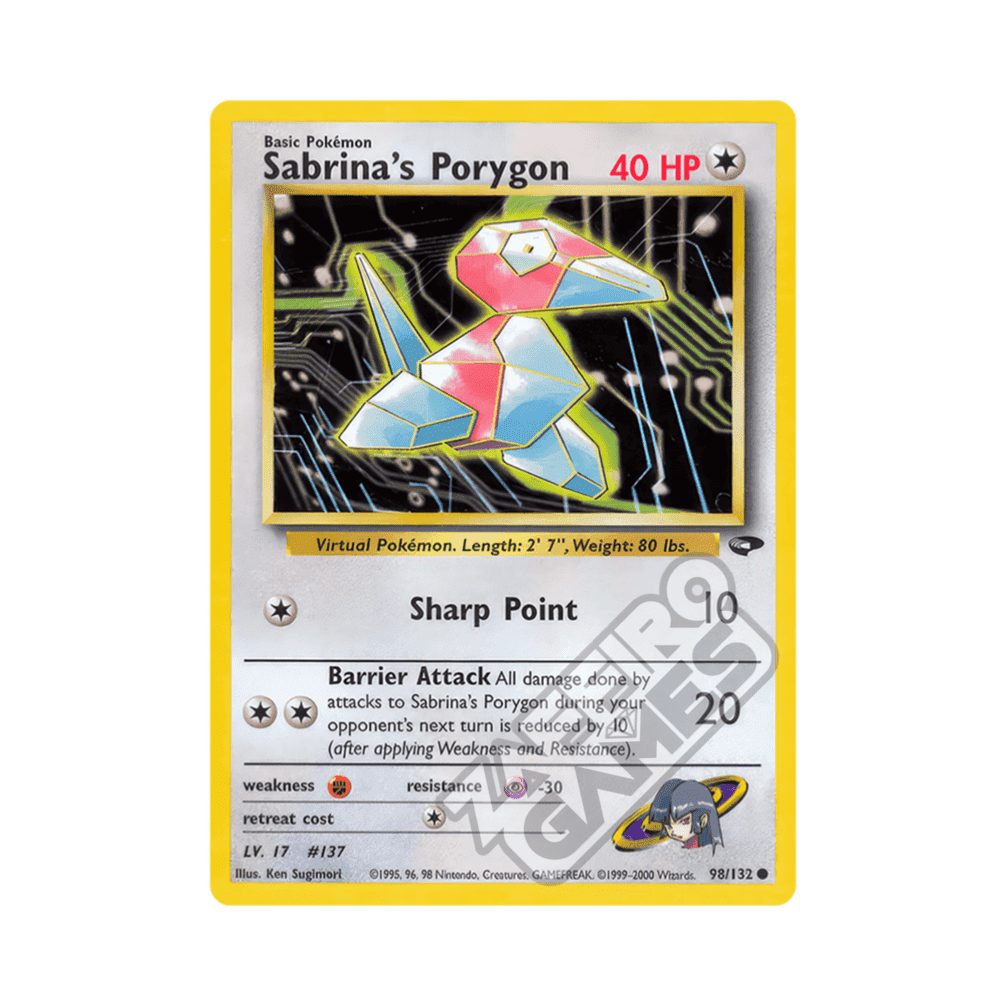 098/132 Sabrina's Porygon Comune Unlimited (ENG) - Gym Challenge
