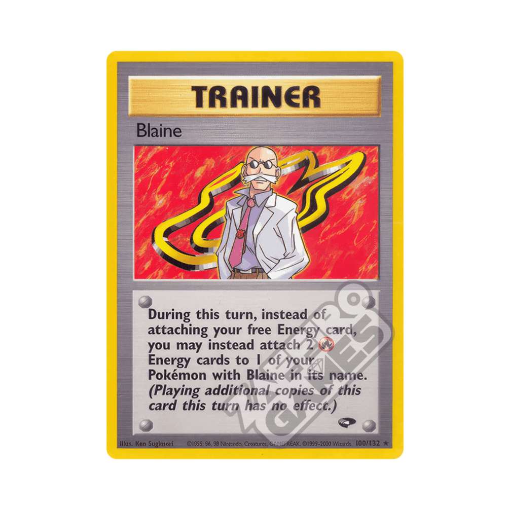 100/132 Blaine Rara Unlimited (ENG) - Gym Challenge