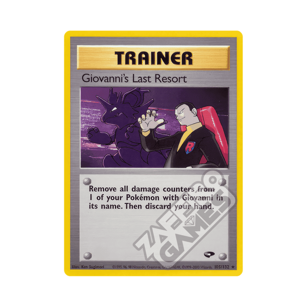 105/132 Giovanni's Last Resort Rara Unlimited (ENG) - Gym Challenge