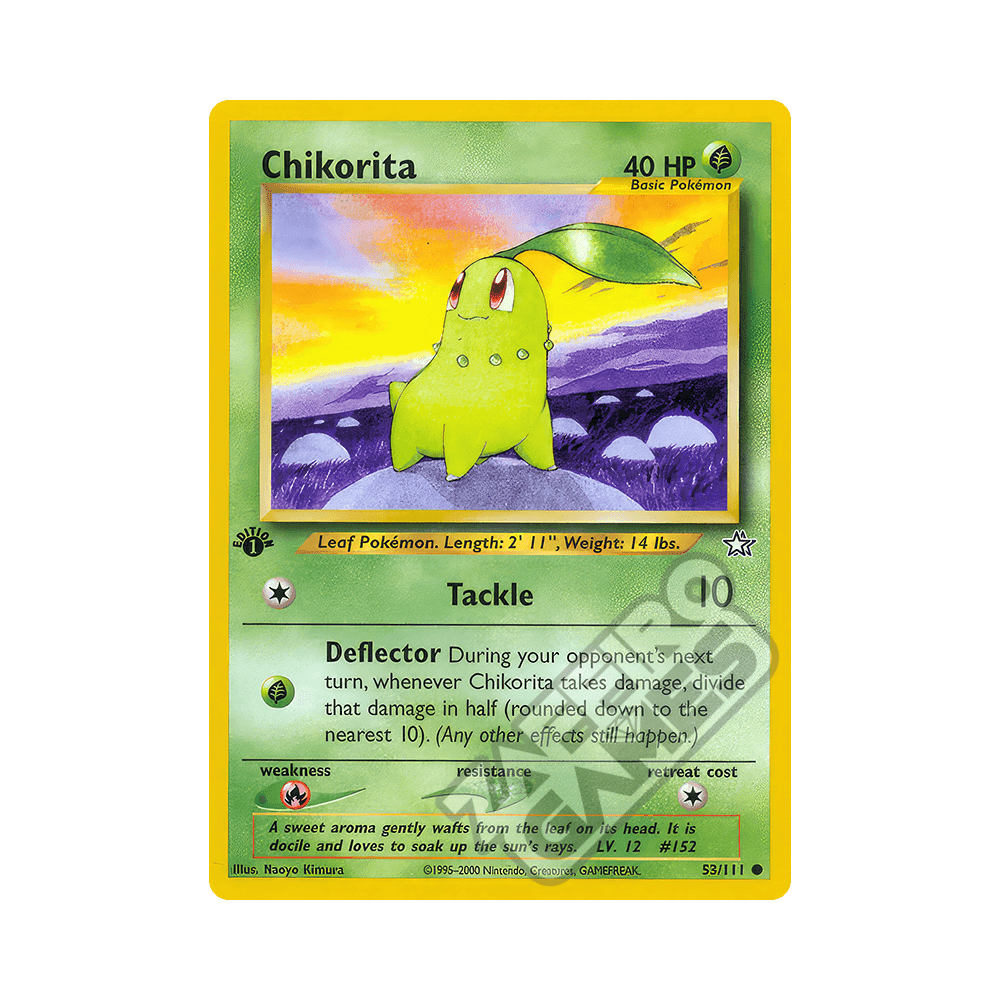 053/111 Chikorita Comune Prima Edizione (ITA) - Neo Genesis