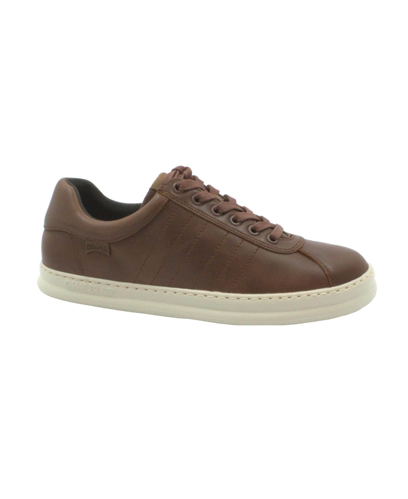 CAMPER RUNNER K100227 brown marrone scarpe uomo sneakers pelle lacci