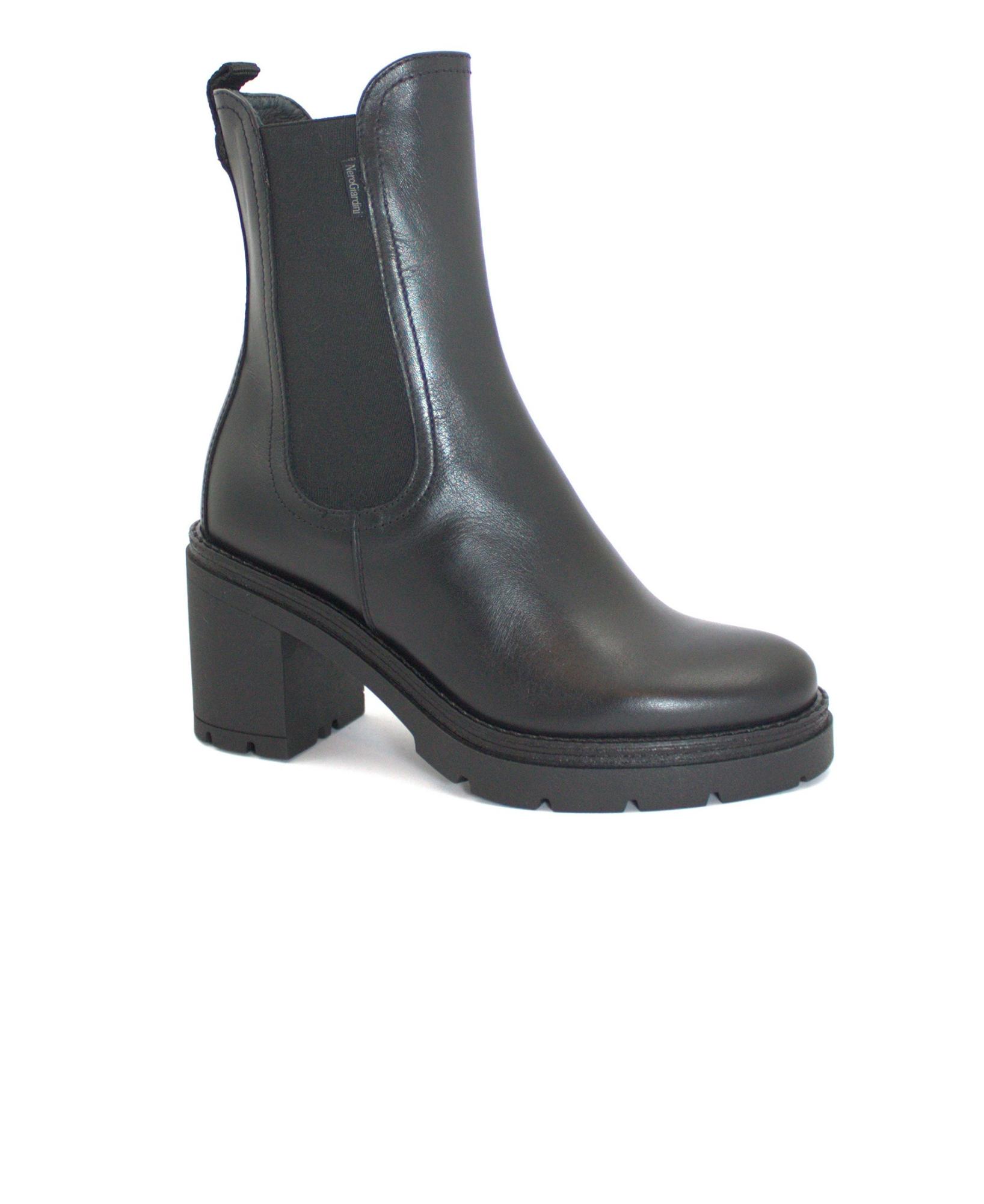 Stivaletto nero giardini clearance donna