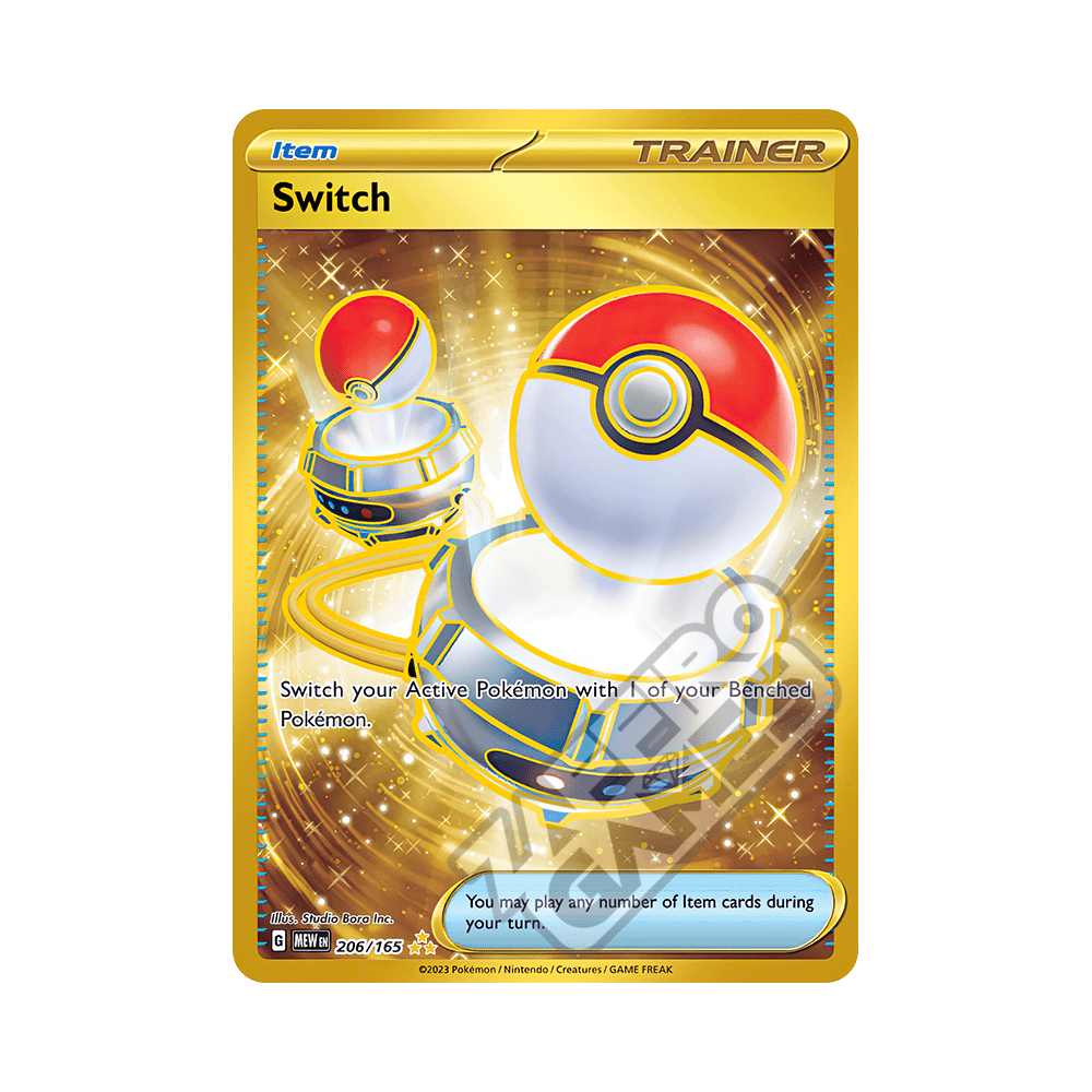 gold switch pokemon card 206 165 Exchange 206/165 Secret Trainer Gold