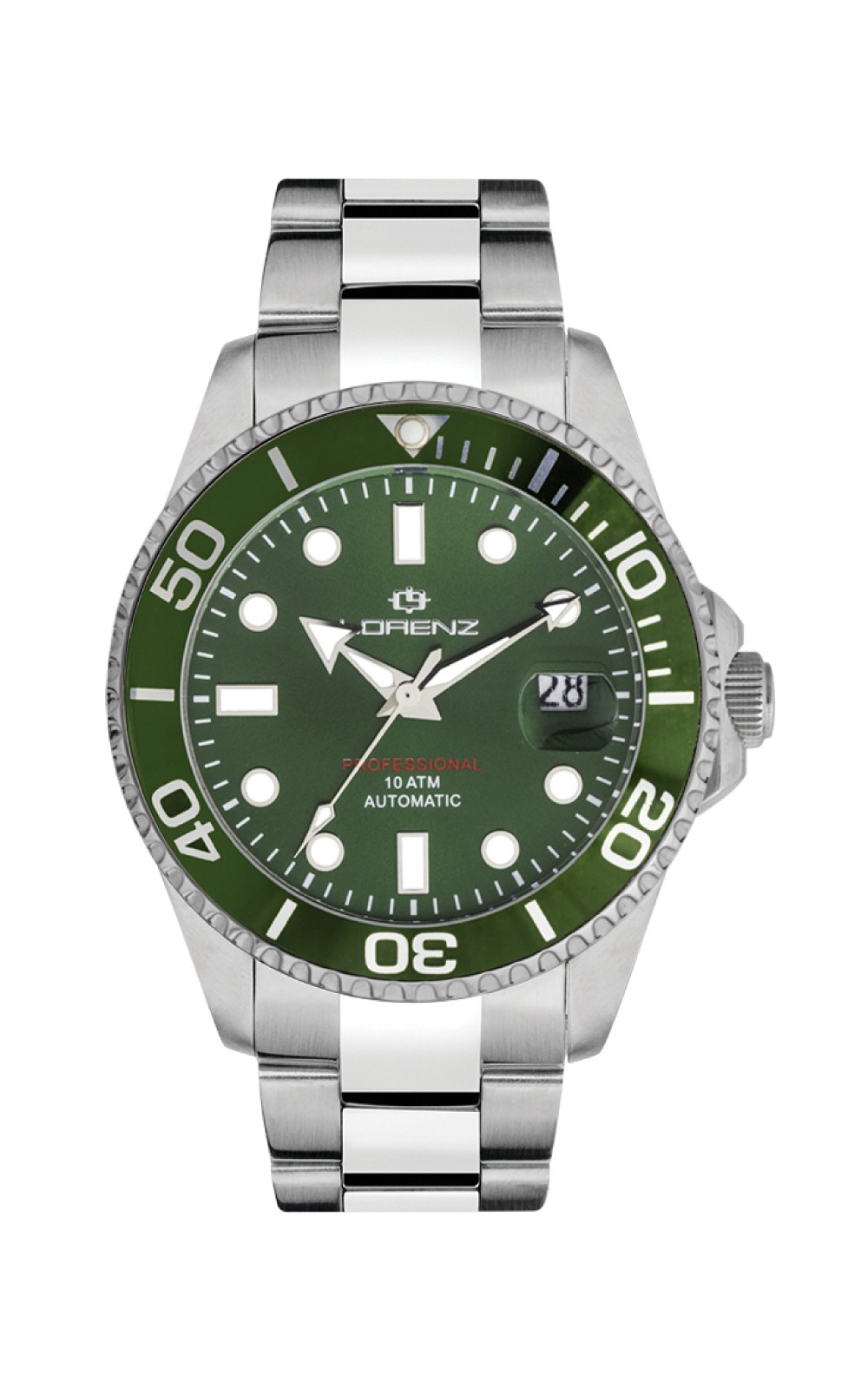 Lorenz Orologio Verde Submariner 100 metri