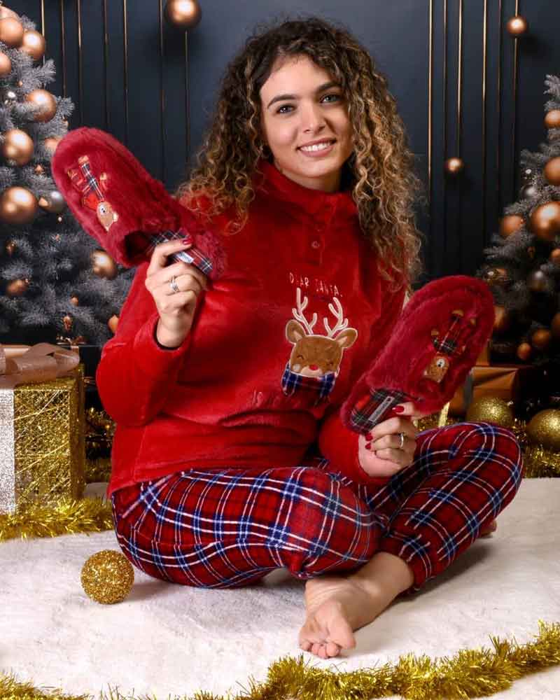 Pigiama Bimbo E Bimba TARTAN In Flanella By Maestri Cotonieri (Natale)