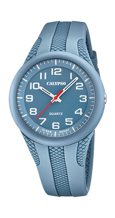 Orologio uomo Calypso con cinturino in gomma blu con numeri arabi K5835 1 Gioielli Antonio Moscariello