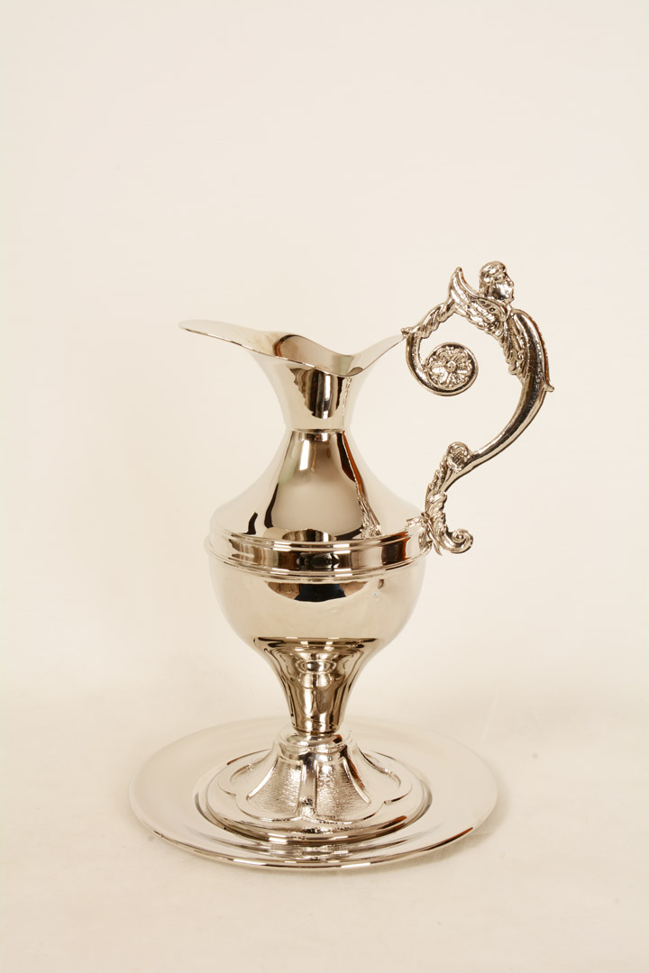 Brocca con piatto in metallo CAL680